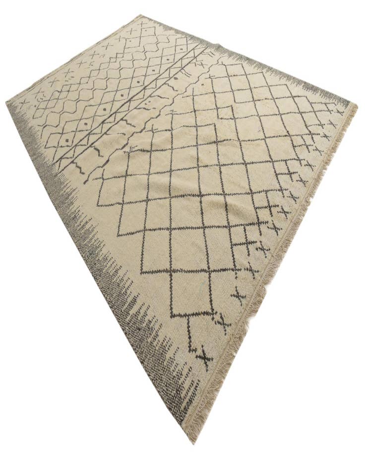 Detail image of 10' x 14' 9  Hand Knotted Moroccan Wool Rug