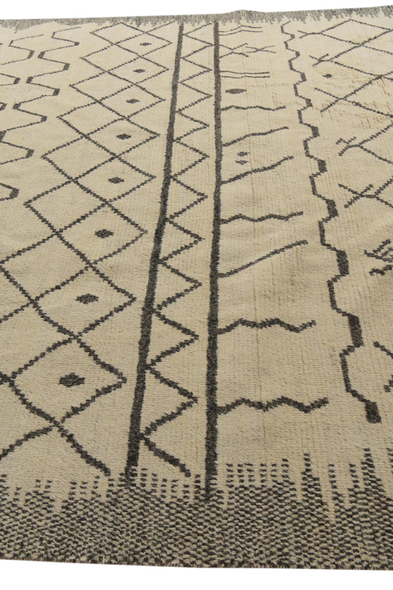 10' x 14' 9 Hand Knotted Moroccan Wool Rug