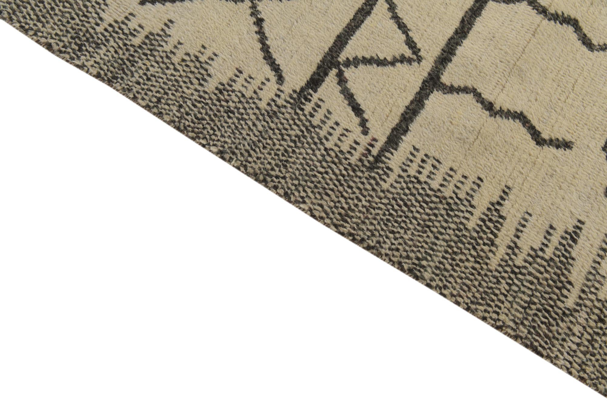 10' x 14' 9 Hand Knotted Moroccan Wool Rug