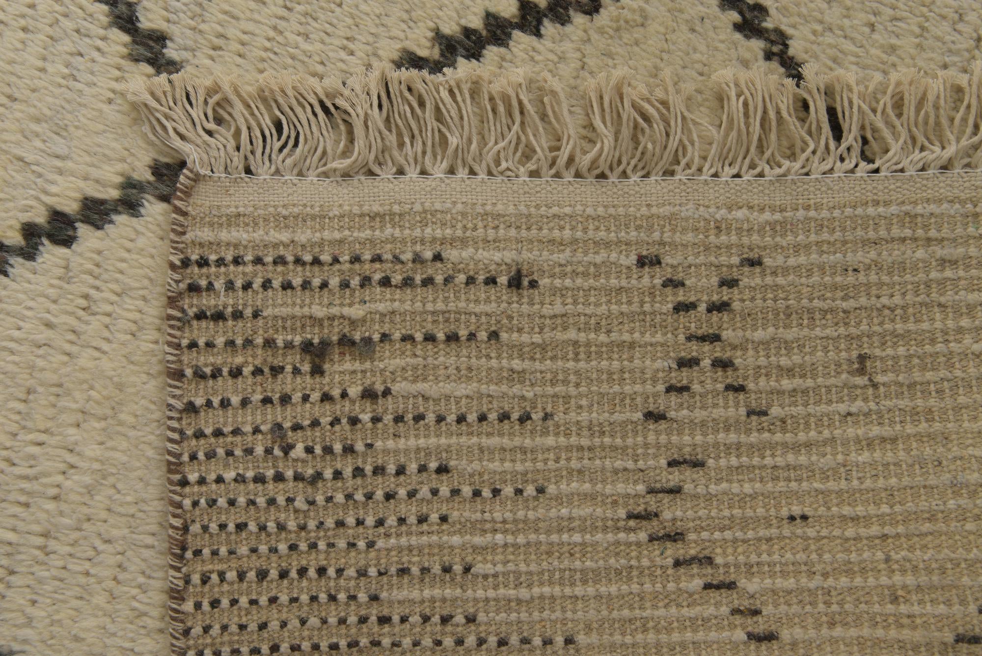 10' x 14' 9 Hand Knotted Moroccan Wool Rug