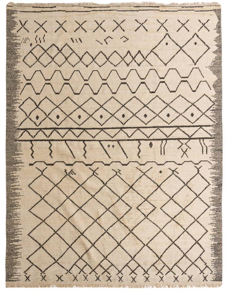 Detail image of 10' x 14' 9 Hand Knotted Moroccan Wool Rug