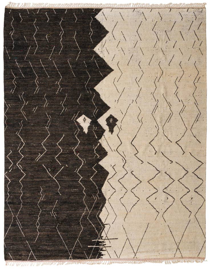Detail image of 12' x 16' 2 Hand Knotted Moroccan Wool Rug
