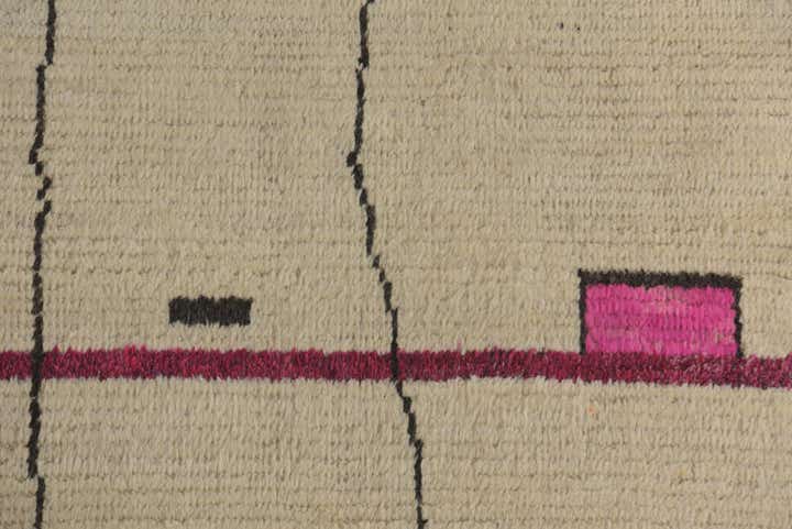 365cm x 500cm Noué main Marocain Tapis Laine