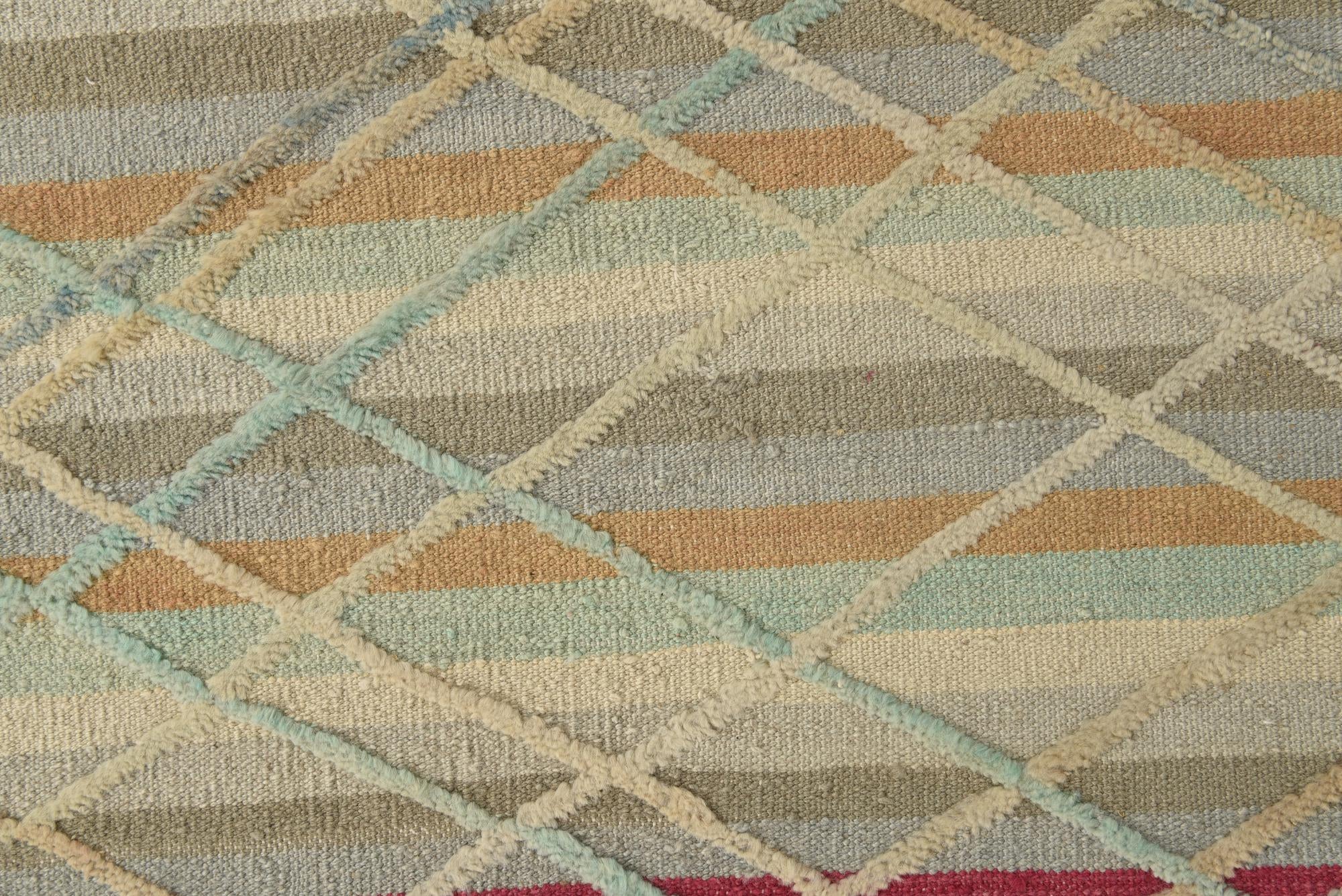 5' 10 x 8' Hand Knotted Moroccan Wool Rug