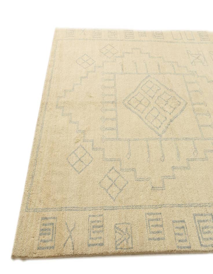 Detail image of 6' 7 x 9' 11  Hand Knotted Moroccan Wool Rug