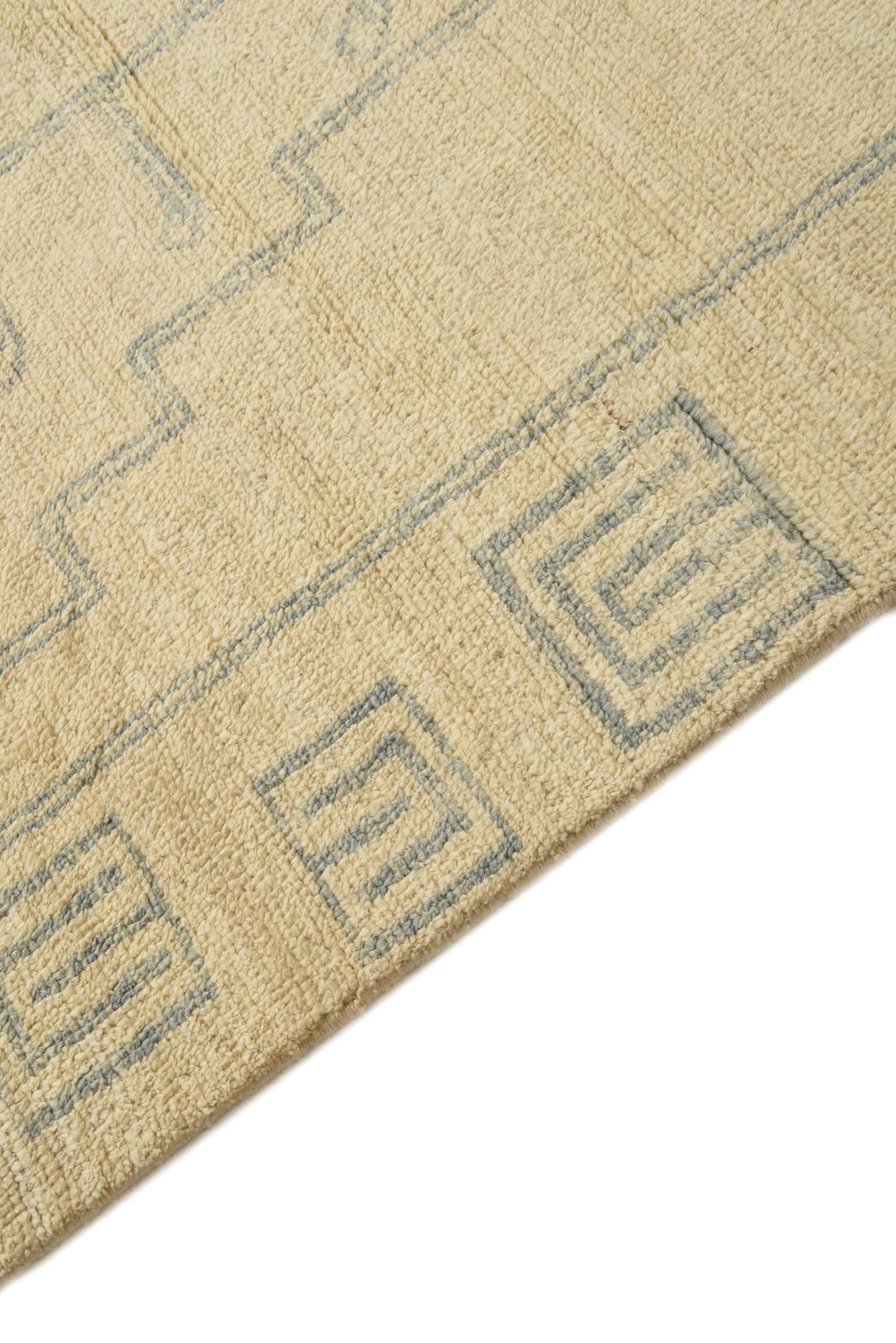 6' 7 x 9' 11 Hand Knotted Moroccan Wool Rug