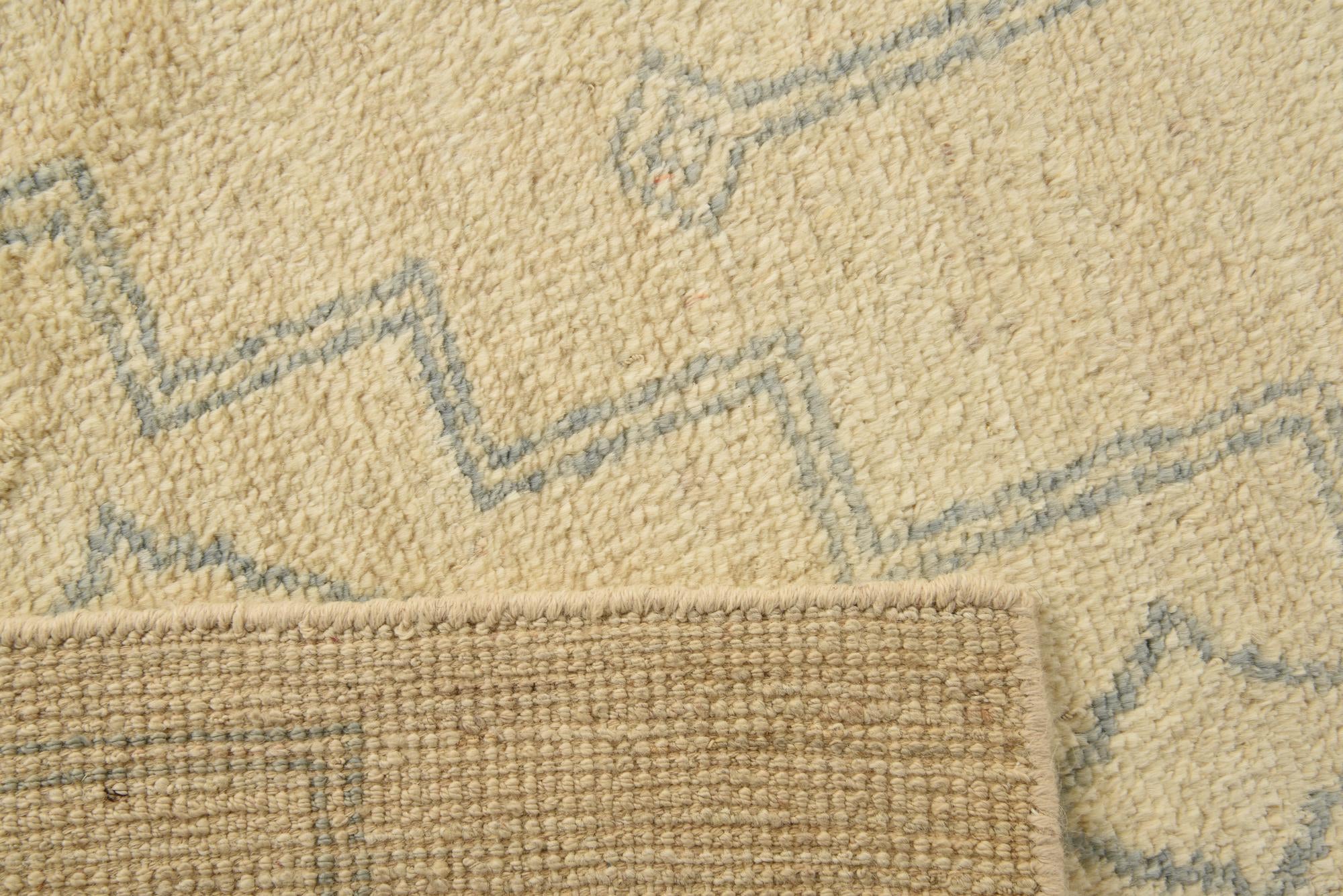 6' 7 x 9' 11 Hand Knotted Moroccan Wool Rug