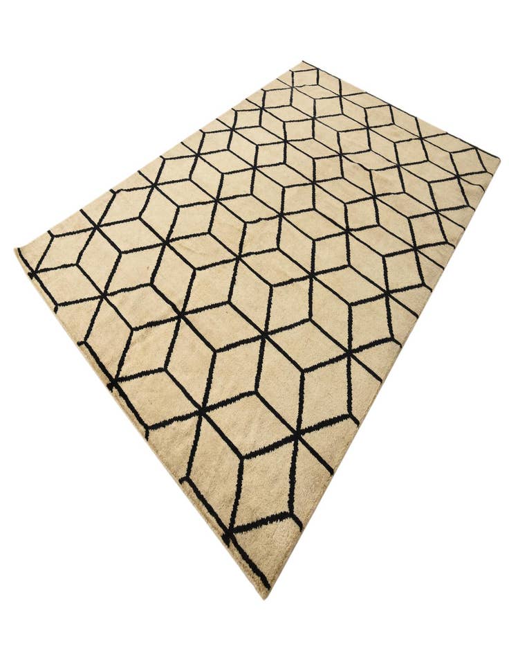 Detail image of 6' 7 x 10' 5  Hand Knotted Moroccan Wool Rug