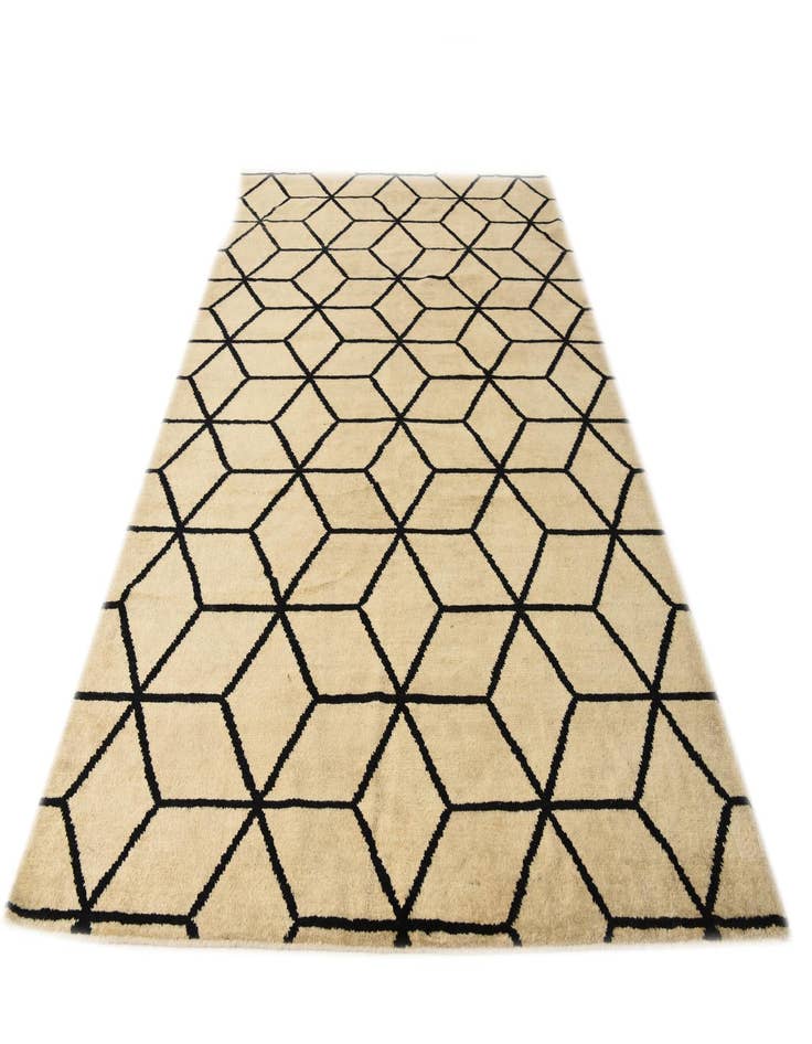 Detail image of 6' 7 x 10' 5  Hand Knotted Moroccan Wool Rug