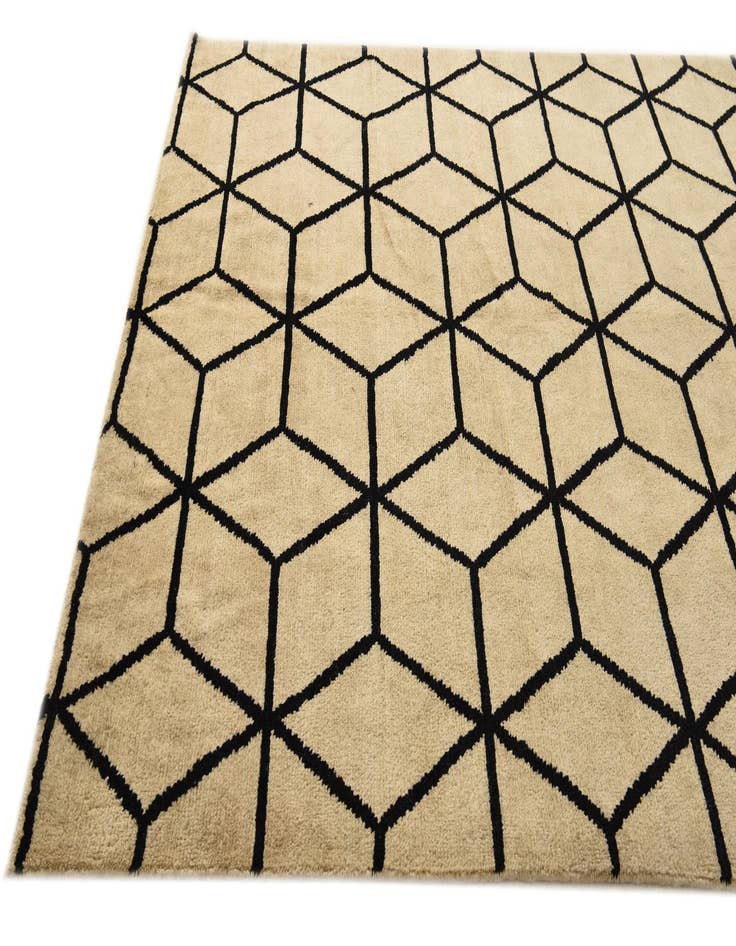 Detail image of 6' 7 x 10' 5  Hand Knotted Moroccan Wool Rug