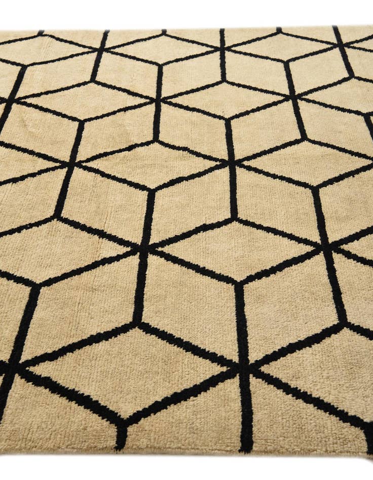 Detail image of 6' 7 x 10' 5  Hand Knotted Moroccan Wool Rug