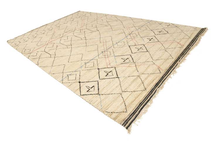 10' x 15' Hand Knotted Moroccan Wool Rug
