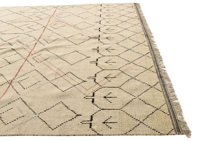 10' x 15' Hand Knotted Moroccan Wool Rug