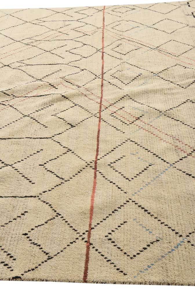 10' x 15' Hand Knotted Moroccan Wool Rug