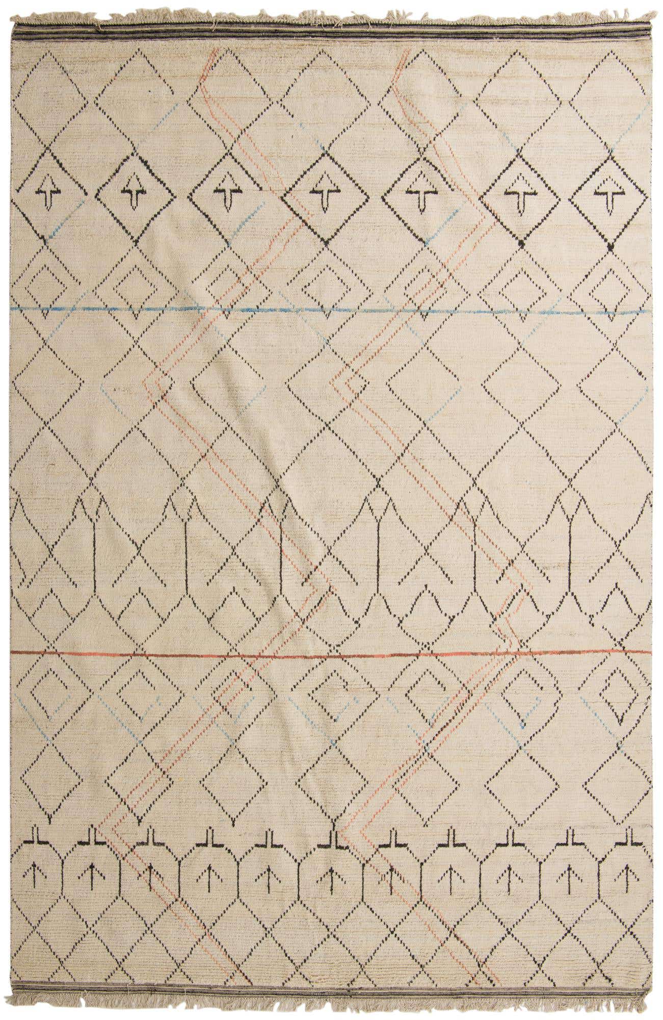 10' x 15' Hand Knotted Moroccan Wool Rug