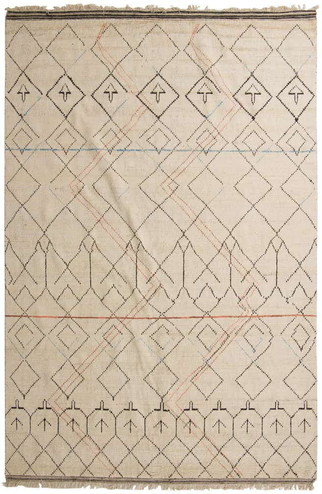 10' x 15' Hand Knotted Moroccan Wool Rug