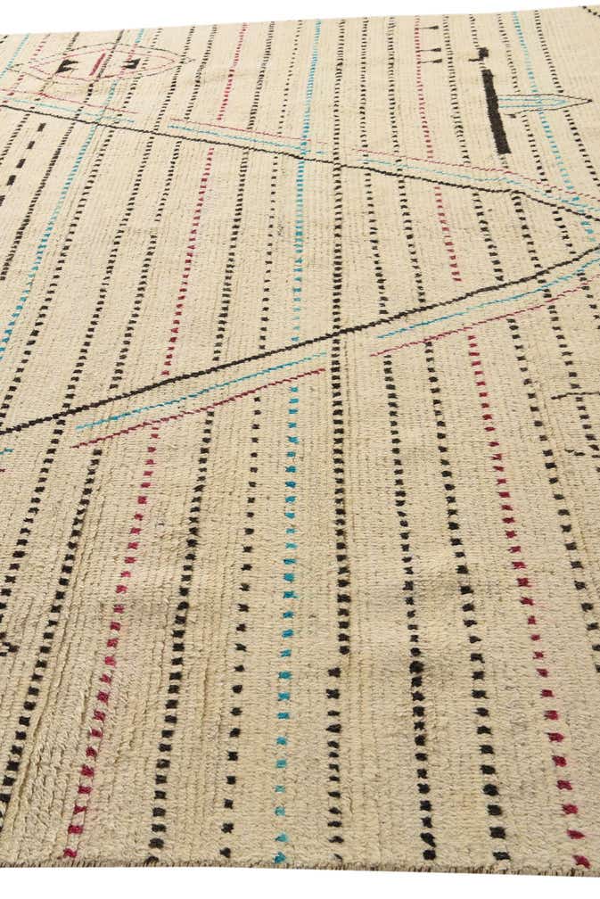 10' x 14' 4 Hand Knotted Moroccan Wool Rug