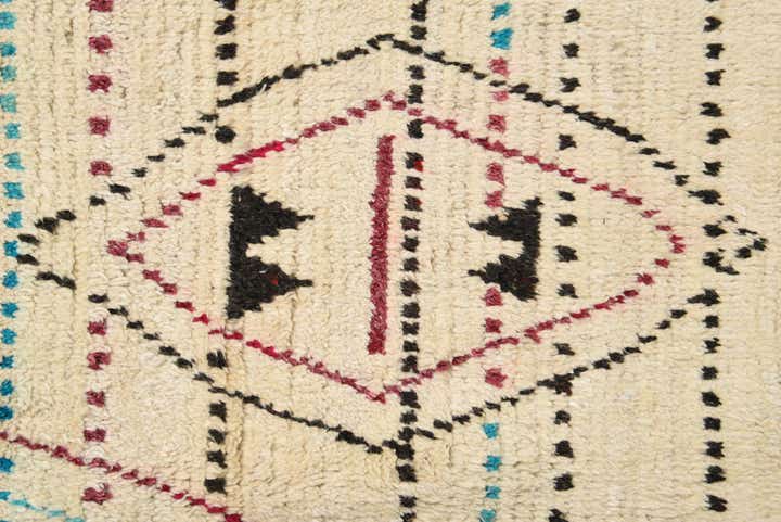 10' x 14' 4 Hand Knotted Moroccan Wool Rug