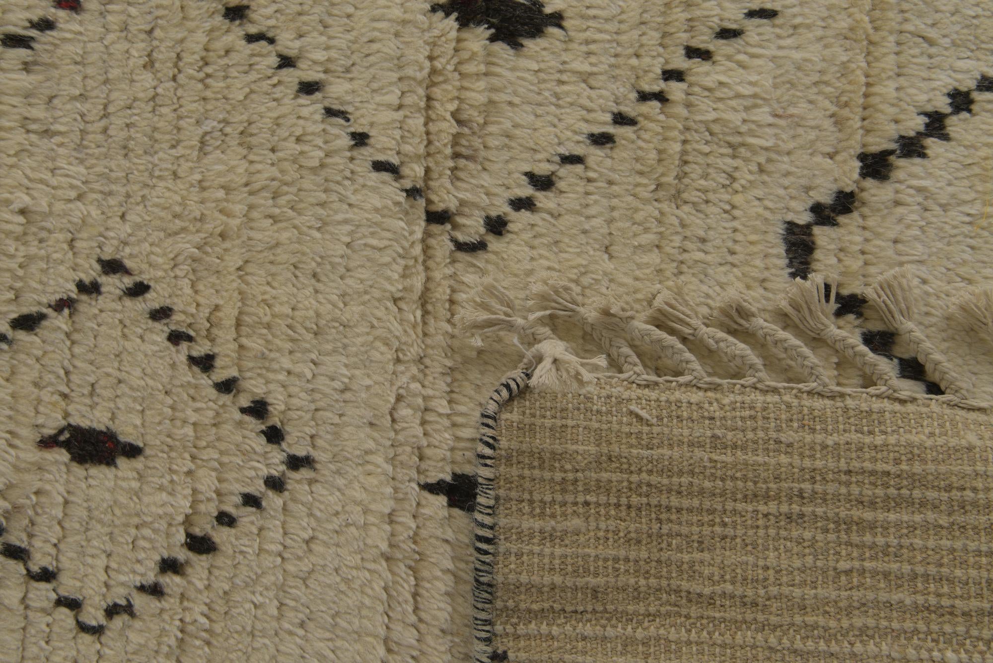 10' x 14' 4 Hand Knotted Moroccan Wool Rug