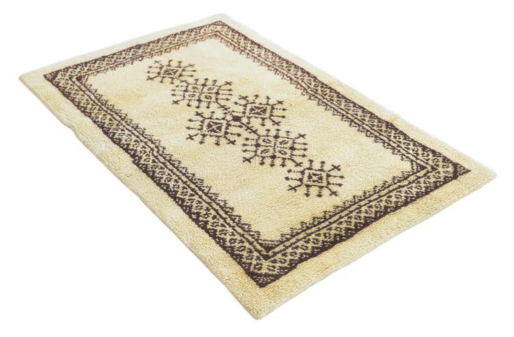 Detail image of 3' 5 x 5' 1 Hand Knotted Moroccan Wool Rug