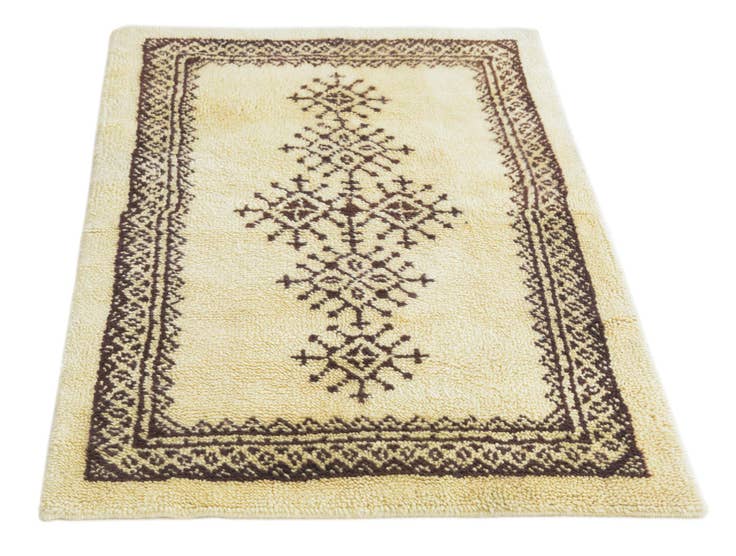 Detail image of 3' 5 x 5' 1 Hand Knotted Moroccan Wool Rug