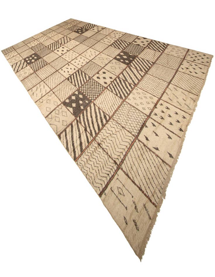 Detail image of 15' 3 x 24' 4 Hand Knotted Moroccan Wool Rug