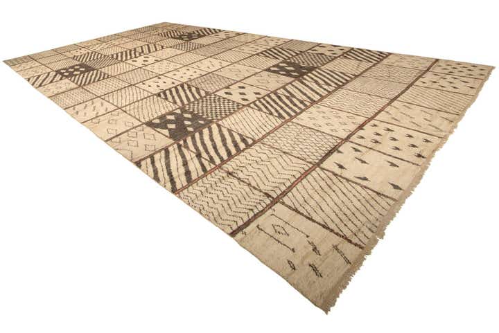 15' 3 x 24' 4 Hand Knotted Moroccan Wool Rug