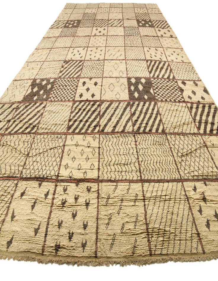 Detail image of 15' 3 x 24' 4  Hand Knotted Moroccan Wool Rug