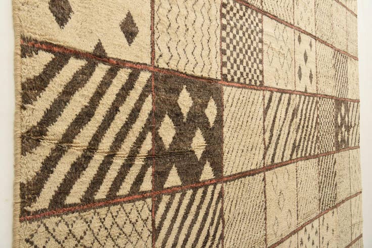 Detail image of 15' 3 x 24' 4 Hand Knotted Moroccan Wool Rug