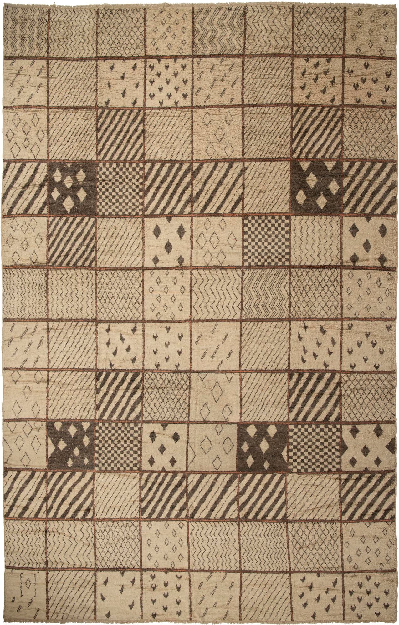15' 3 x 24' 4 Hand Knotted Moroccan Wool Rug