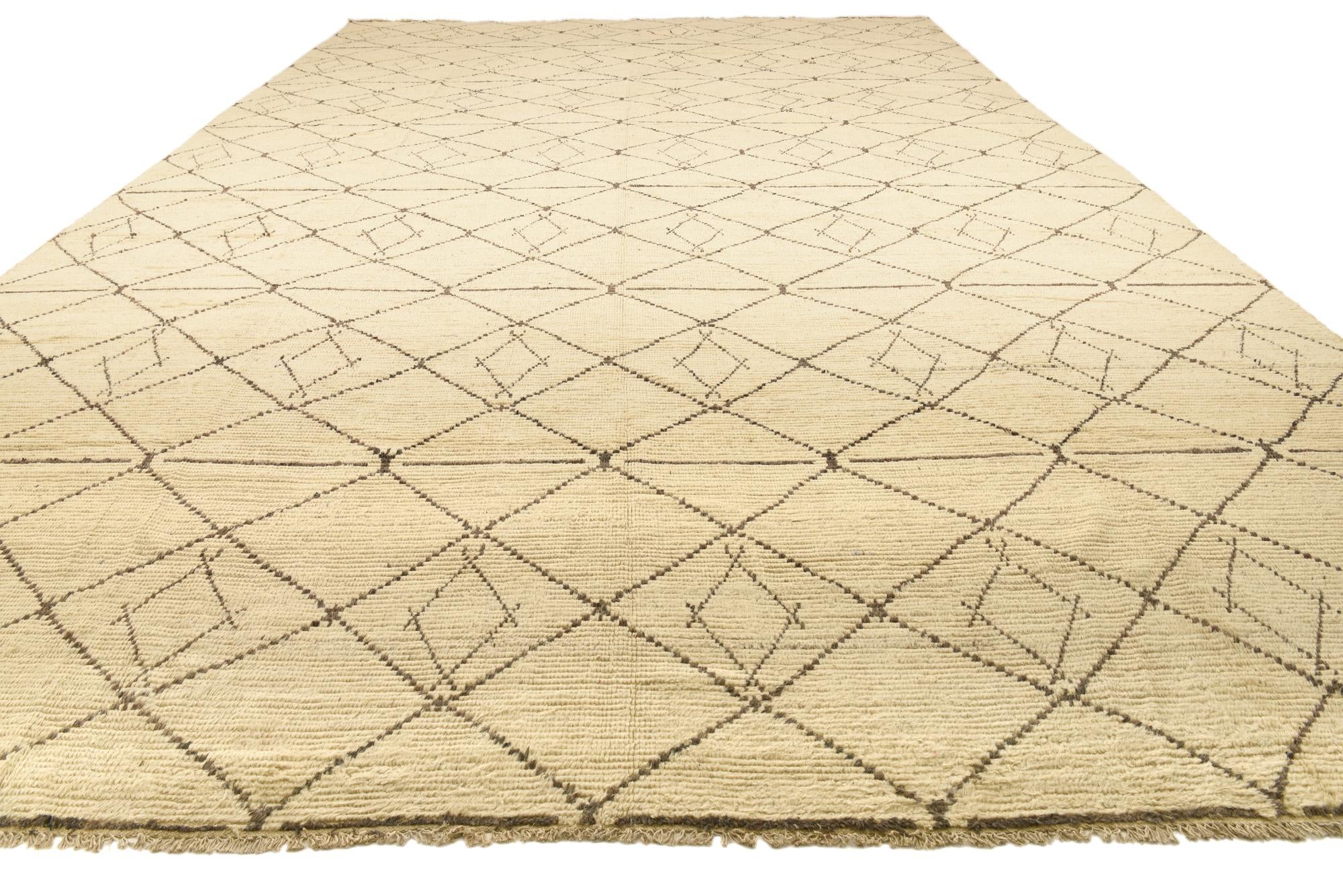 15' 10 x 24' 3 Hand Knotted Moroccan Wool Rug
