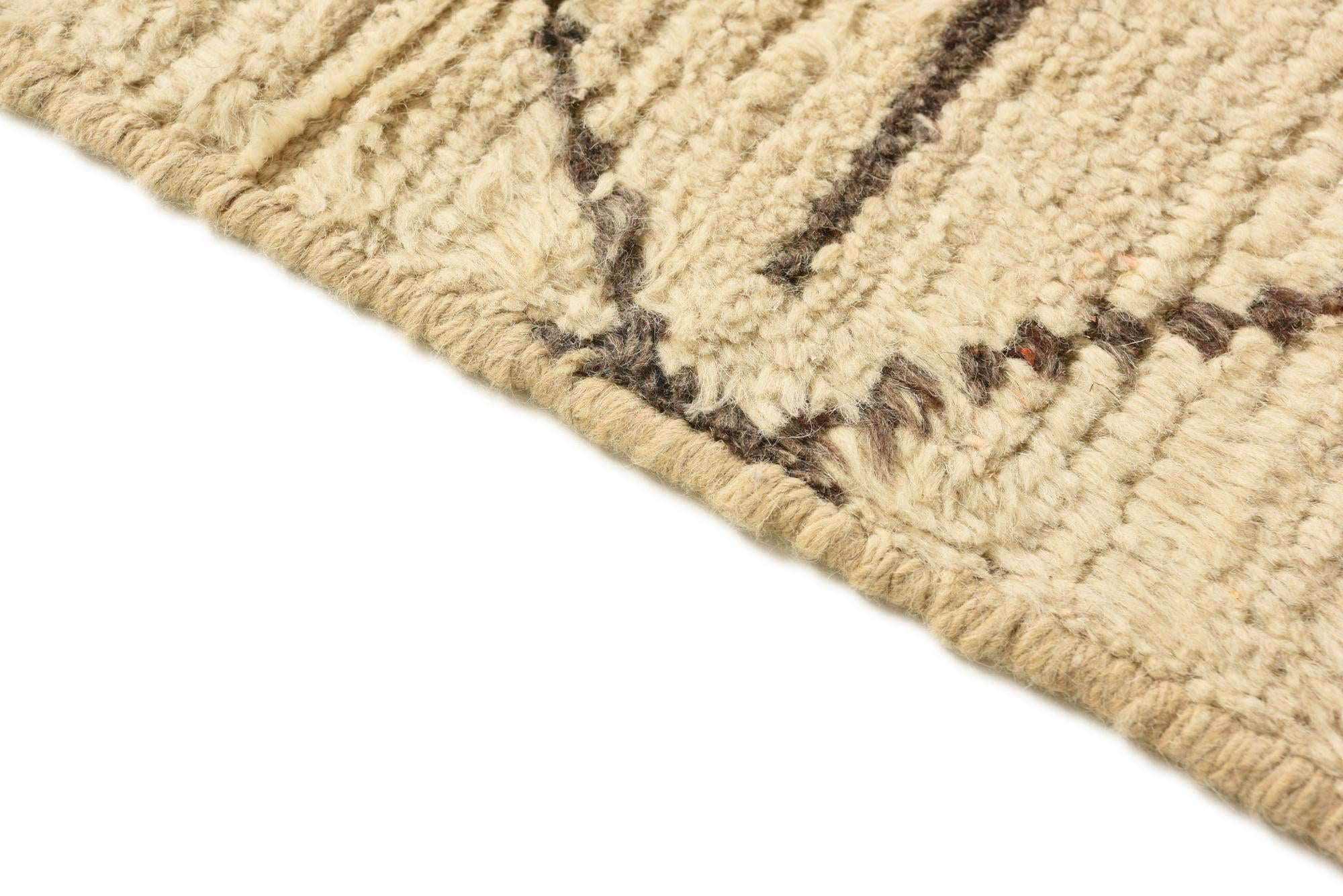 15' 10 x 24' 3 Hand Knotted Moroccan Wool Rug