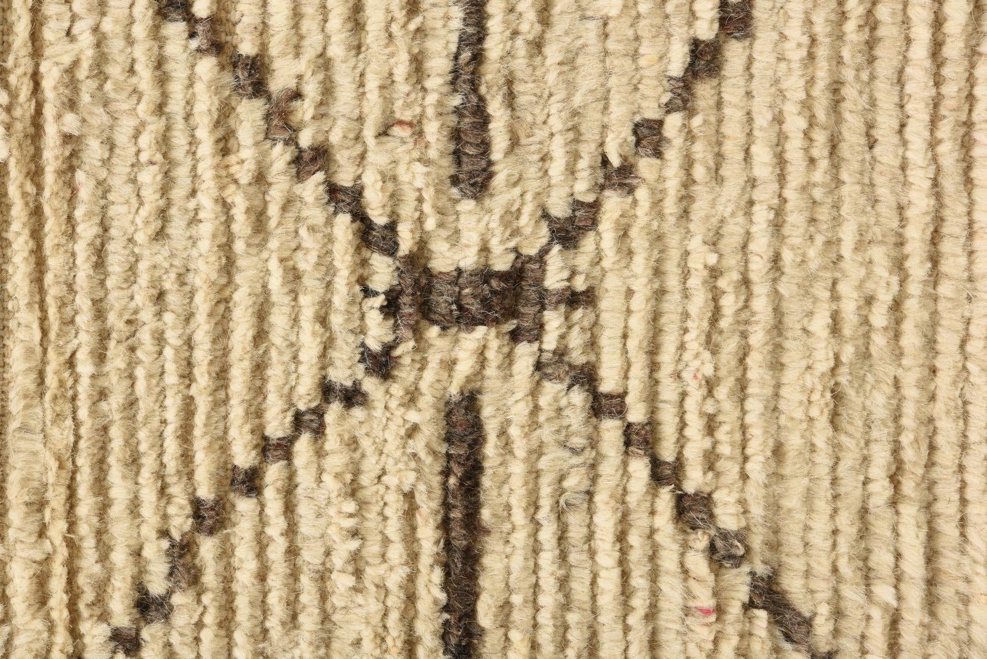 15' 10 x 24' 3 Hand Knotted Moroccan Wool Rug
