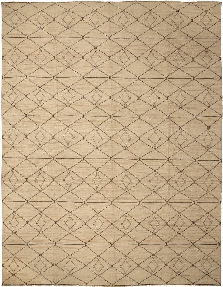Detail image of 15' 10 x 24' 3 Hand Knotted Moroccan Wool Rug