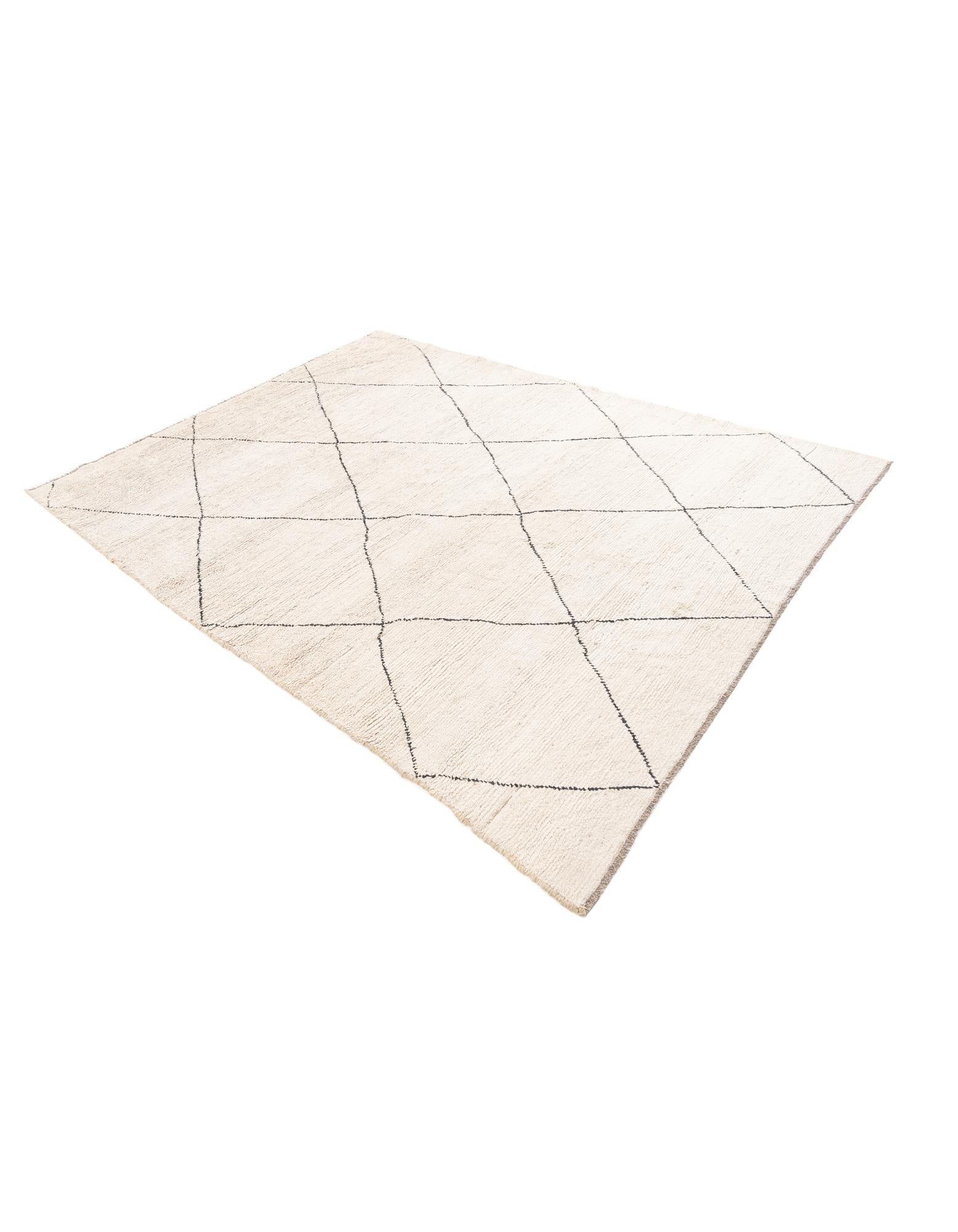 6' 4 x 8' 5 Hand Knotted Moroccan Wool Rug