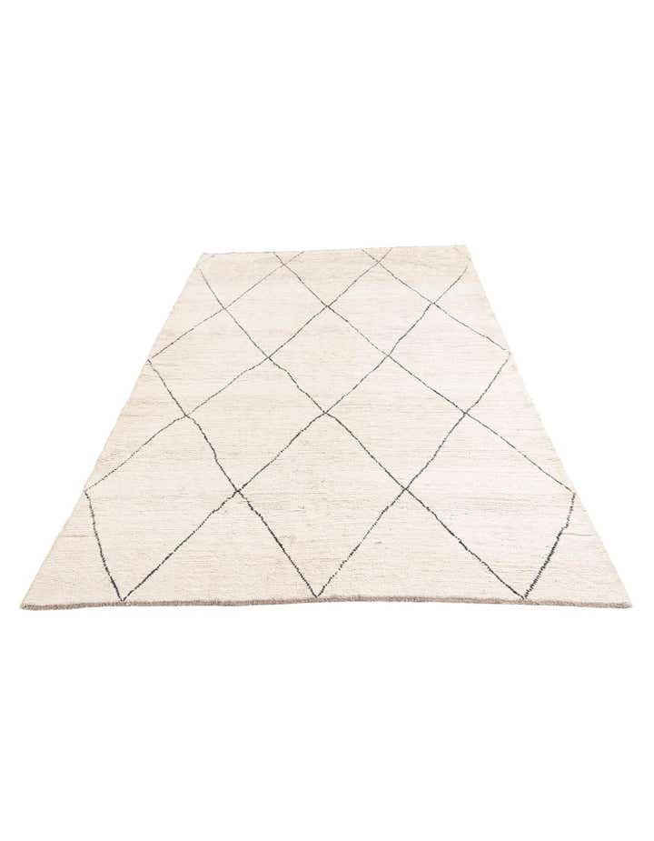 6' 4 x 8' 5 Hand Knotted Moroccan Wool Rug