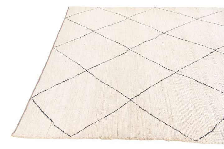 6' 4 x 8' 5 Hand Knotted Moroccan Wool Rug