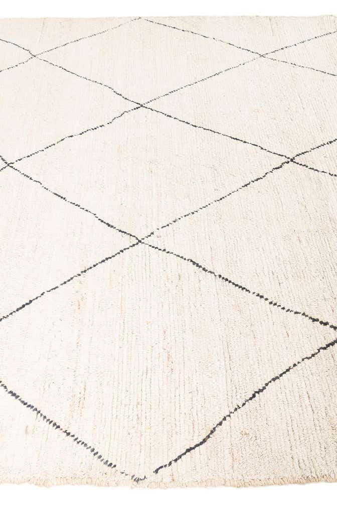 6' 4 x 8' 5 Hand Knotted Moroccan Wool Rug