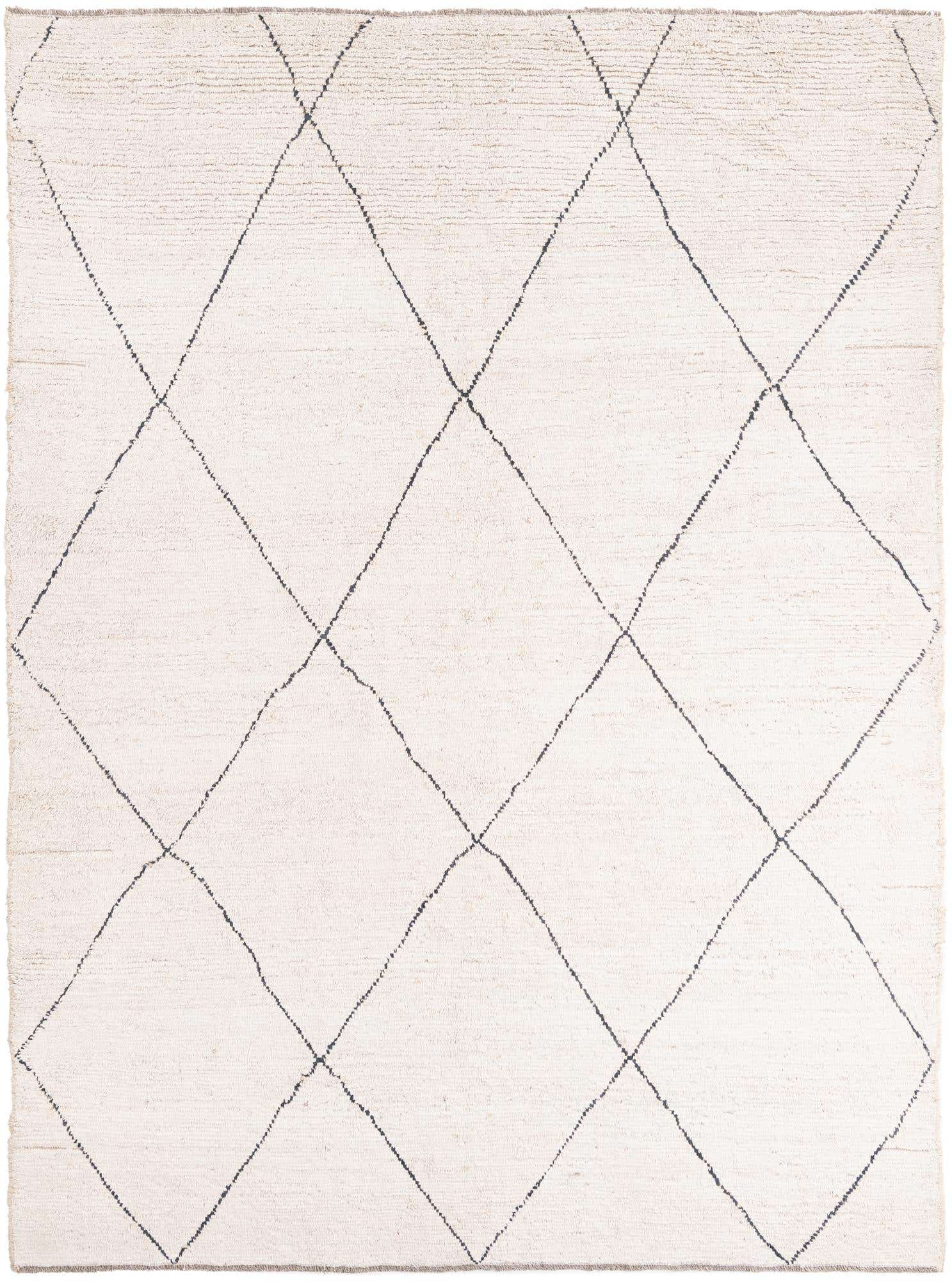 6' 4 x 8' 5 Hand Knotted Moroccan Wool Rug