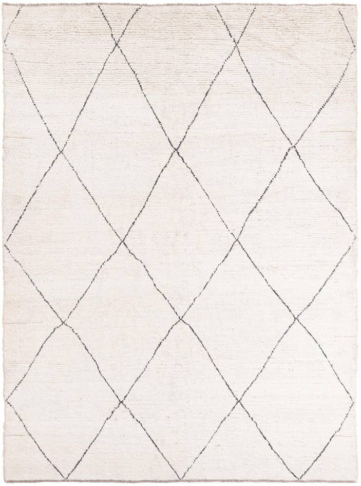 Detail image of 6' 4 x 8' 5 Hand Knotted Moroccan Wool Rug