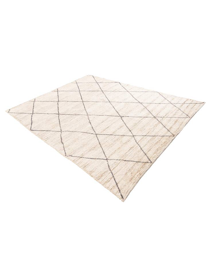 Detail image of 6' 9 x 8' 7 Hand Knotted Moroccan Wool Rug