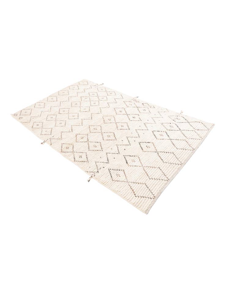 Detail image of 4' 3 x 7' 1 Hand Knotted Moroccan Wool Rug