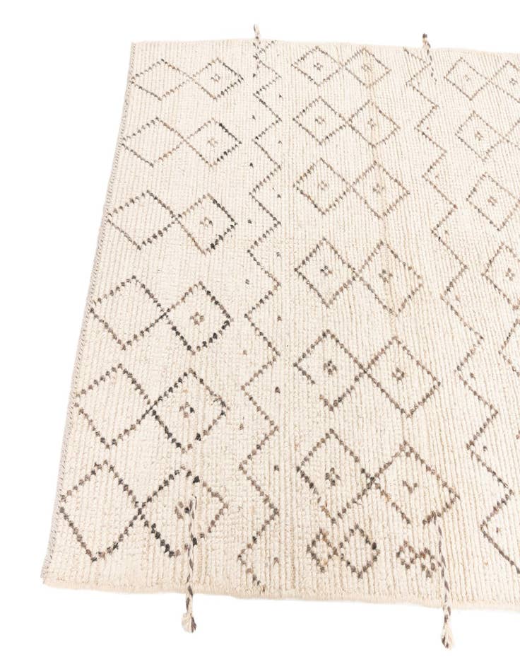 Detail image of 4' 3 x 7' 1  Hand Knotted Moroccan Wool Rug