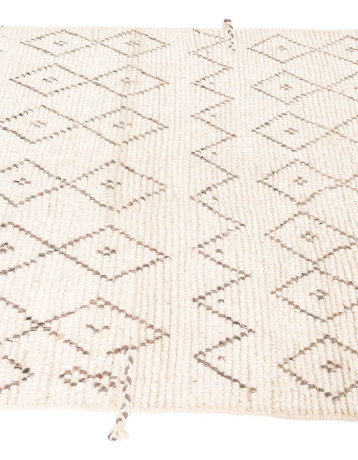 Detail image of 4' 3 x 7' 1  Hand Knotted Moroccan Wool Rug