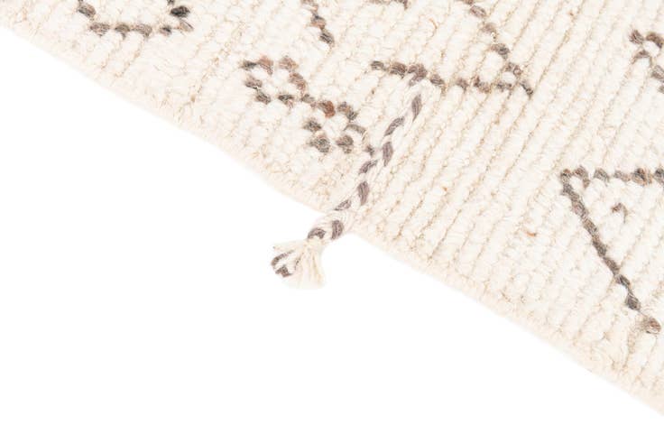 Detail image of 4' 3 x 7' 1 Hand Knotted Moroccan Wool Rug