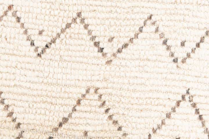 4' 3 x 7' 1 Hand Knotted Moroccan Wool Rug