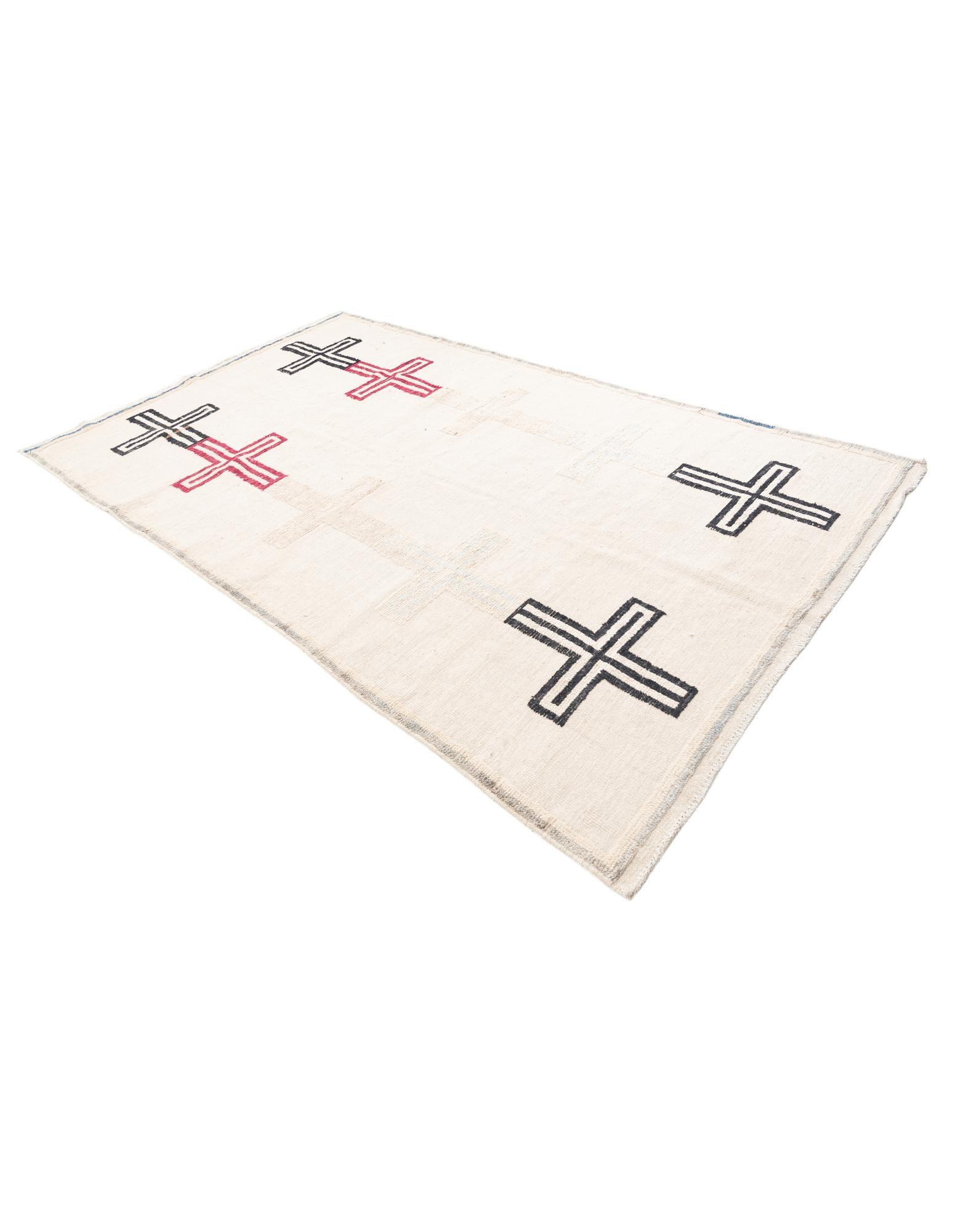 5' 8 x 9' 5 Hand Knotted Moroccan Wool Rug