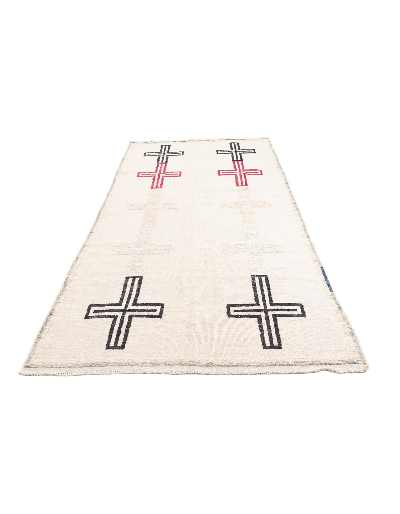 5' 8 x 9' 5 Hand Knotted Moroccan Wool Rug