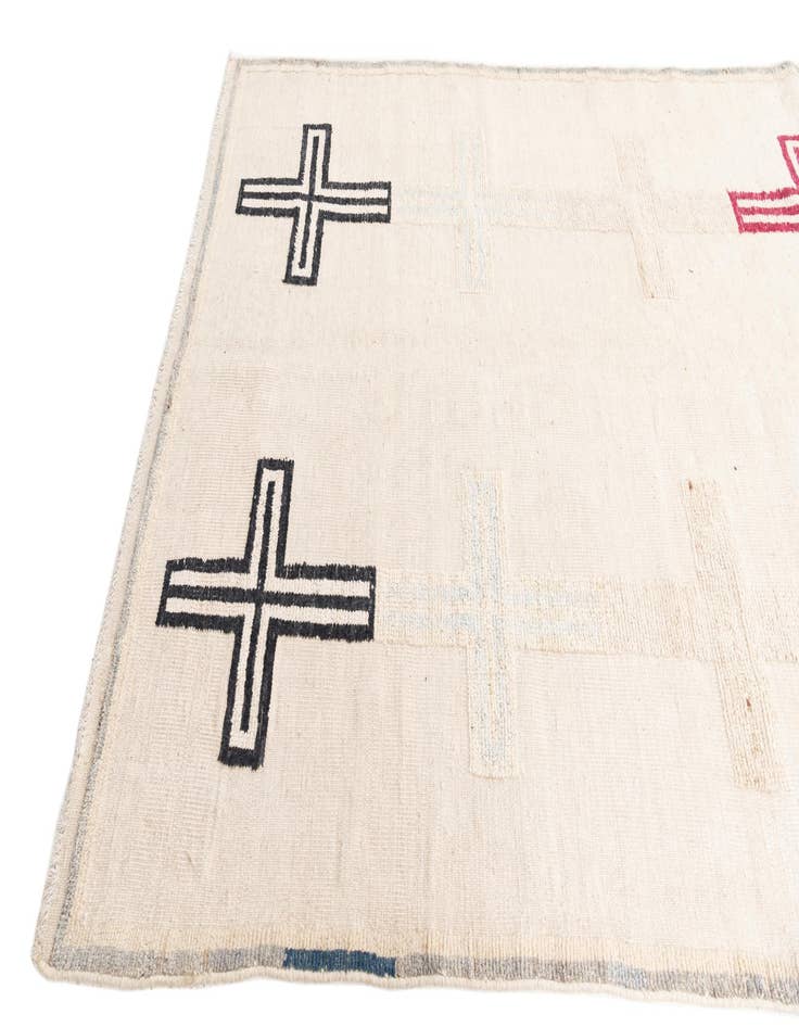 Detail image of 5' 8 x 9' 5  Hand Knotted Moroccan Wool Rug