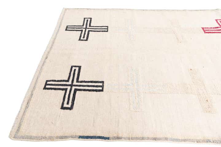 5' 8 x 9' 5 Hand Knotted Moroccan Wool Rug